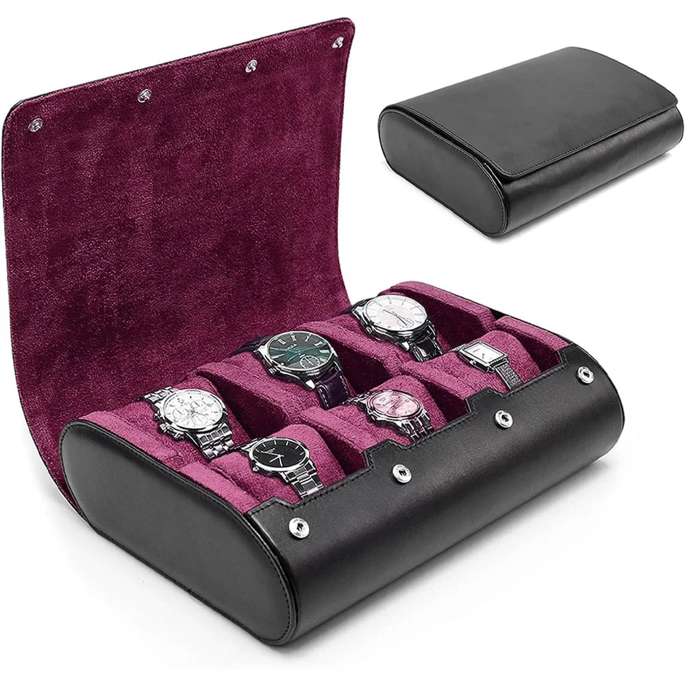 Porta Relogio Feminino de Luxo Rosa 4