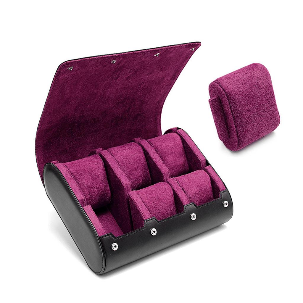 Porta Relogio Feminino de Luxo Rosa 5