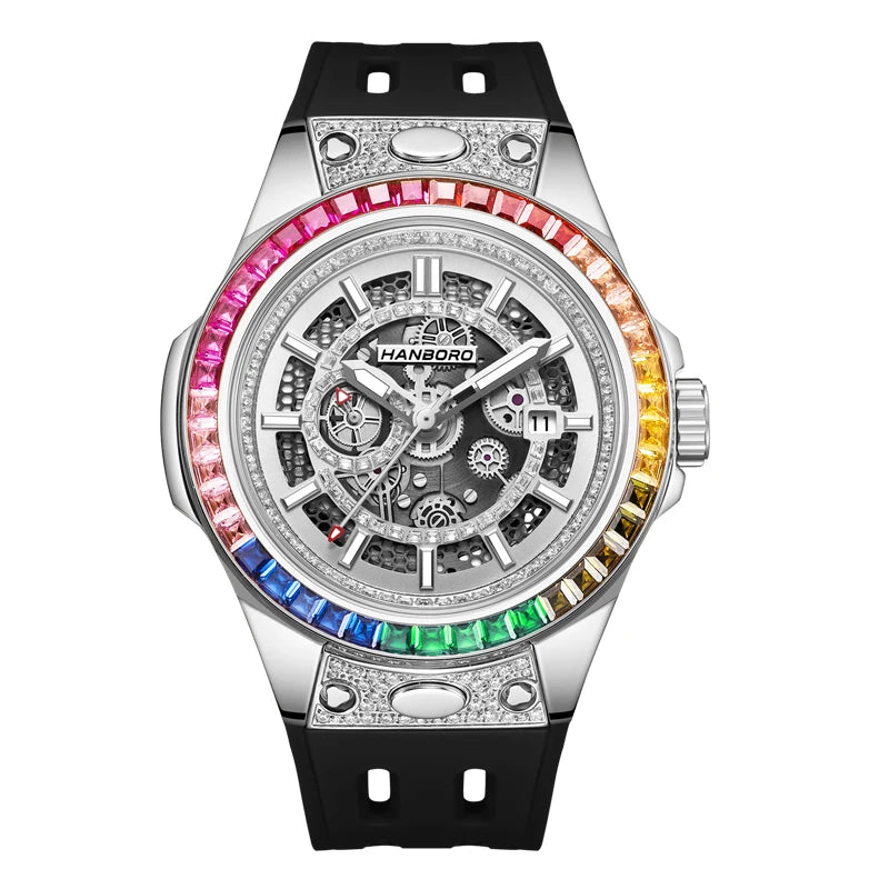 Relogio Automatico Masculino Silver Big Bang Rainbow 1