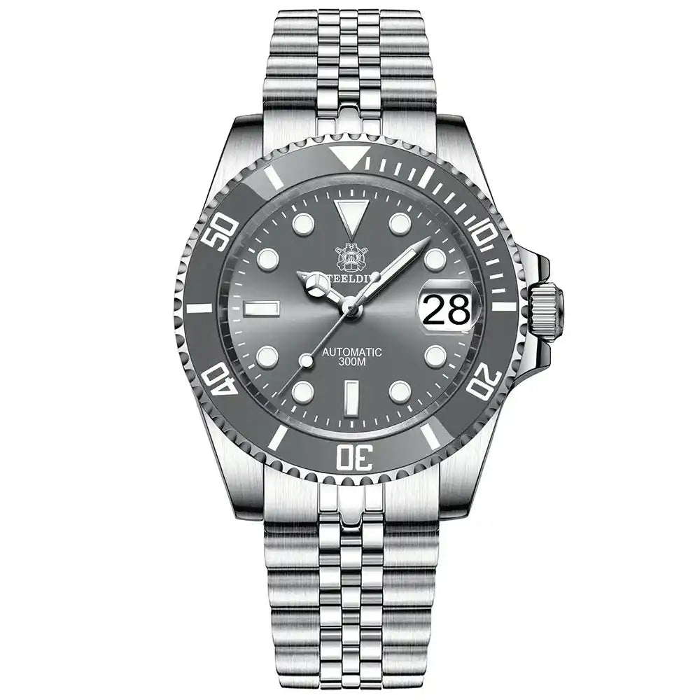 Relogio Automatico Masculino Silver Gray Submariner 1
