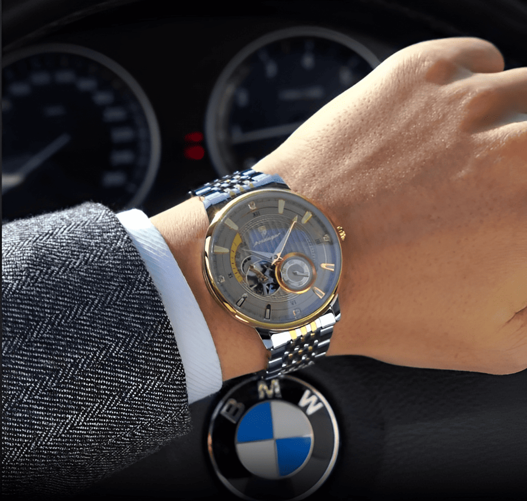 Relogio Automatico POEDAGAR Tourbillon Gold 3