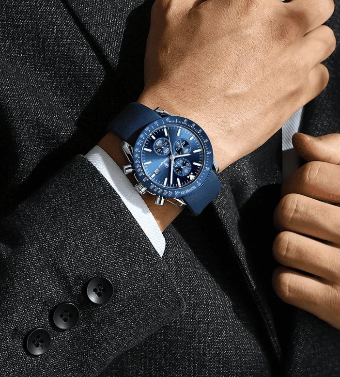 Relogio Cronografo POEDAGAR Chrono Leather 4