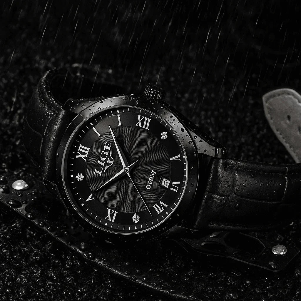 Relogio Masculino Preto Quartz LIGE 89141 4