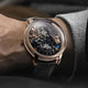 Relogio Mecanico Masculino Moon Phase Black Gold no pulso