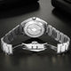 Relogio Mecanico Masculino Silver Blue Legacy Classic fundo