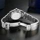 Relogio Mecanico Masculino Silver Gold Midnight Explorer fundo