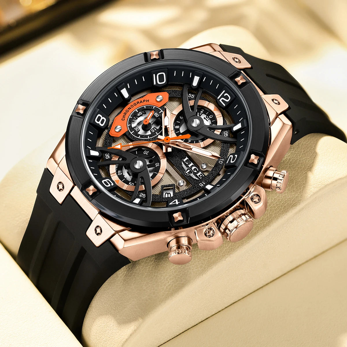 Relogio Quartz LIGE Sports Watch 2