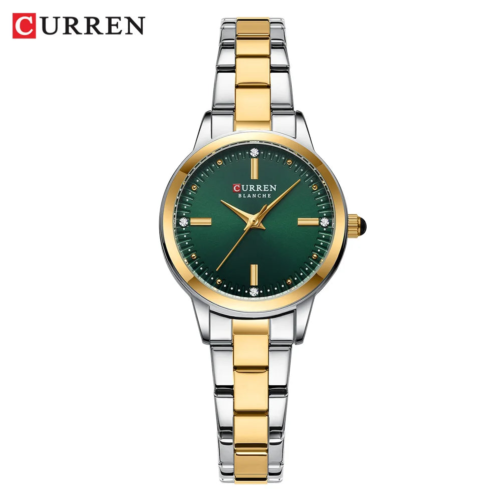 CURREN Feminino Elegant Blanche Green