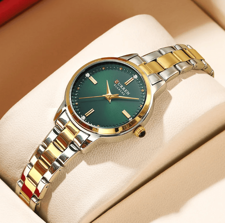 CURREN Feminino Elegant Blanche Green