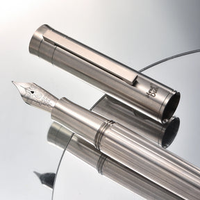 Caneta Tinteiro Titanio Escovado Classic 3