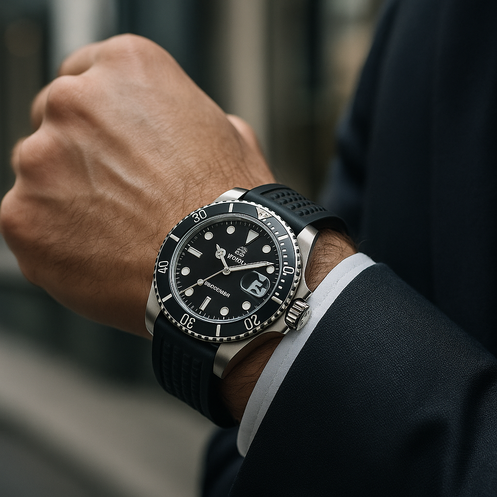 Relógio Quartz ADDIESDIVE Submariner Waffle