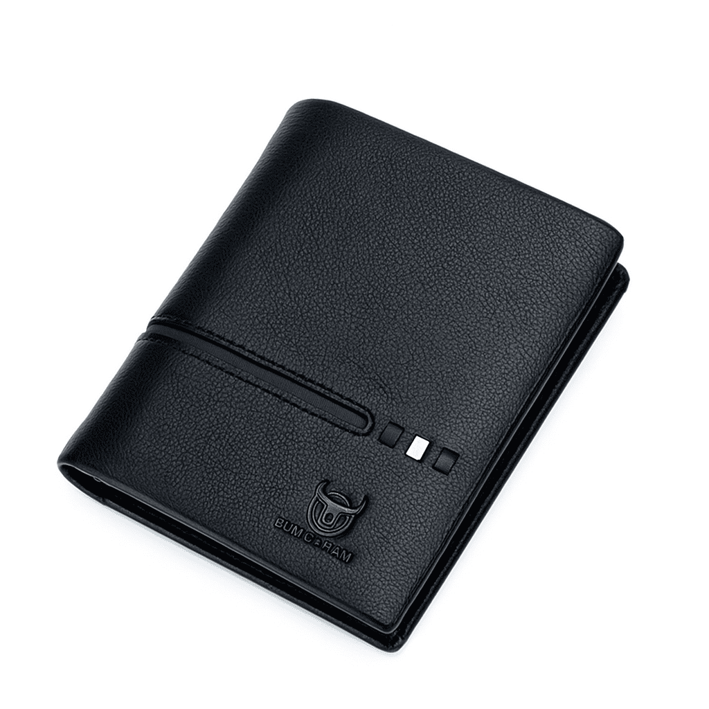 Carteira Masculina de Couro Geneva Signature Black