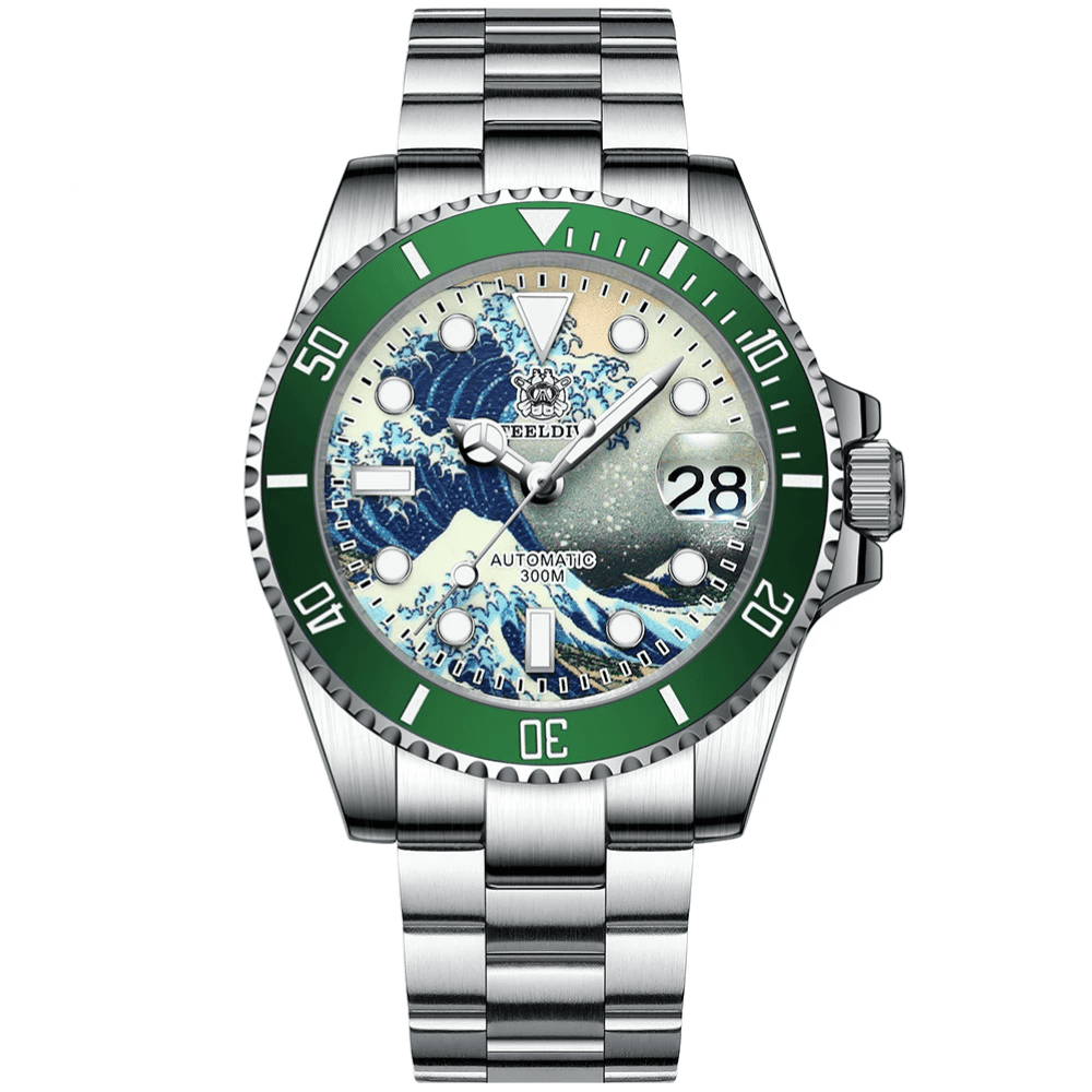 Relógio Automático Great Wave Silver Green