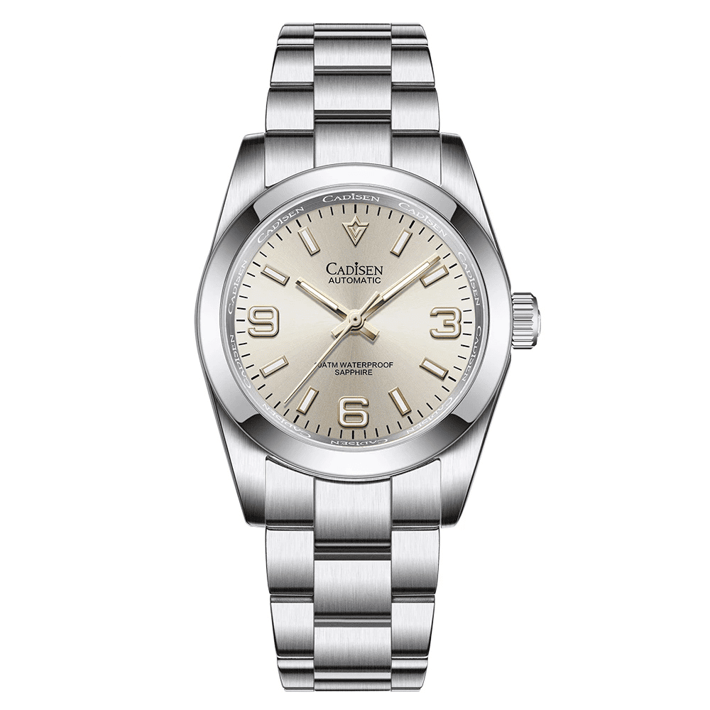 Relógio Mecânico Silver Gold Midnight Explorer