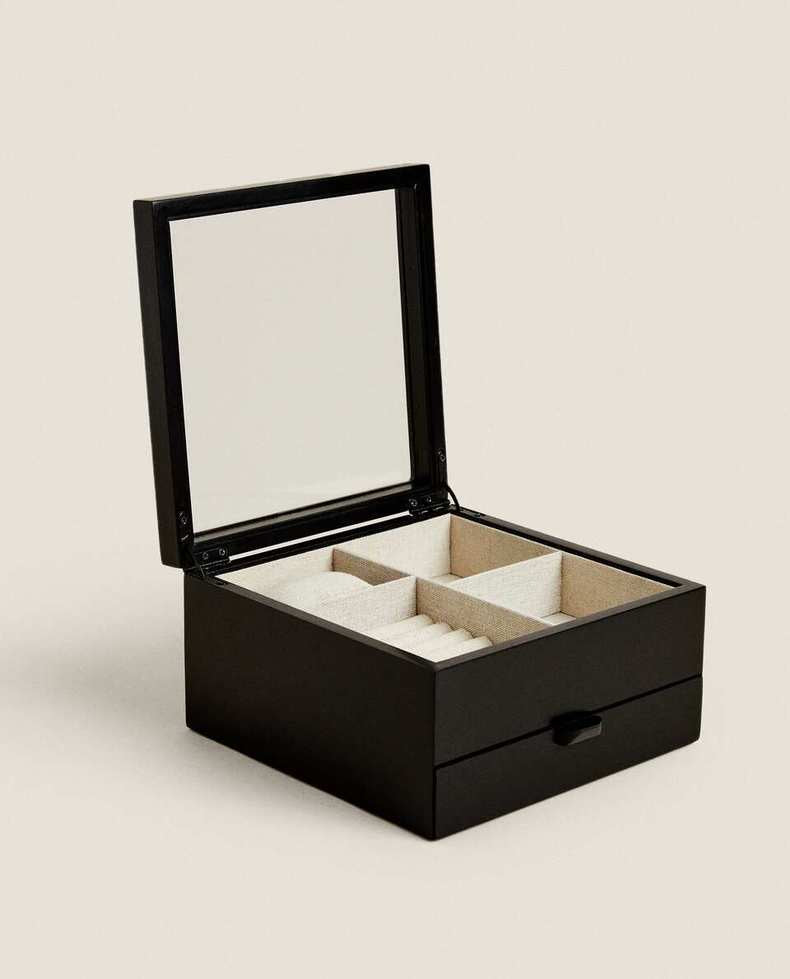 Porta Relogio Feminino Preto Elegance 1