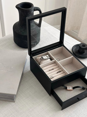 Porta Relogio Feminino Preto Elegance 2