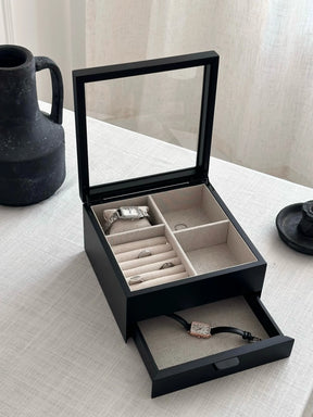 Porta Relogio Feminino Preto Elegance 4