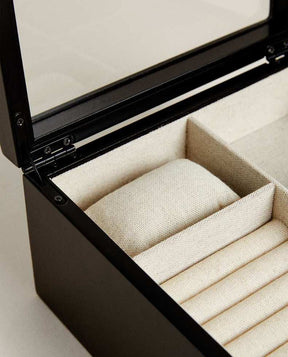 Porta Relogio Feminino Preto Elegance 6
