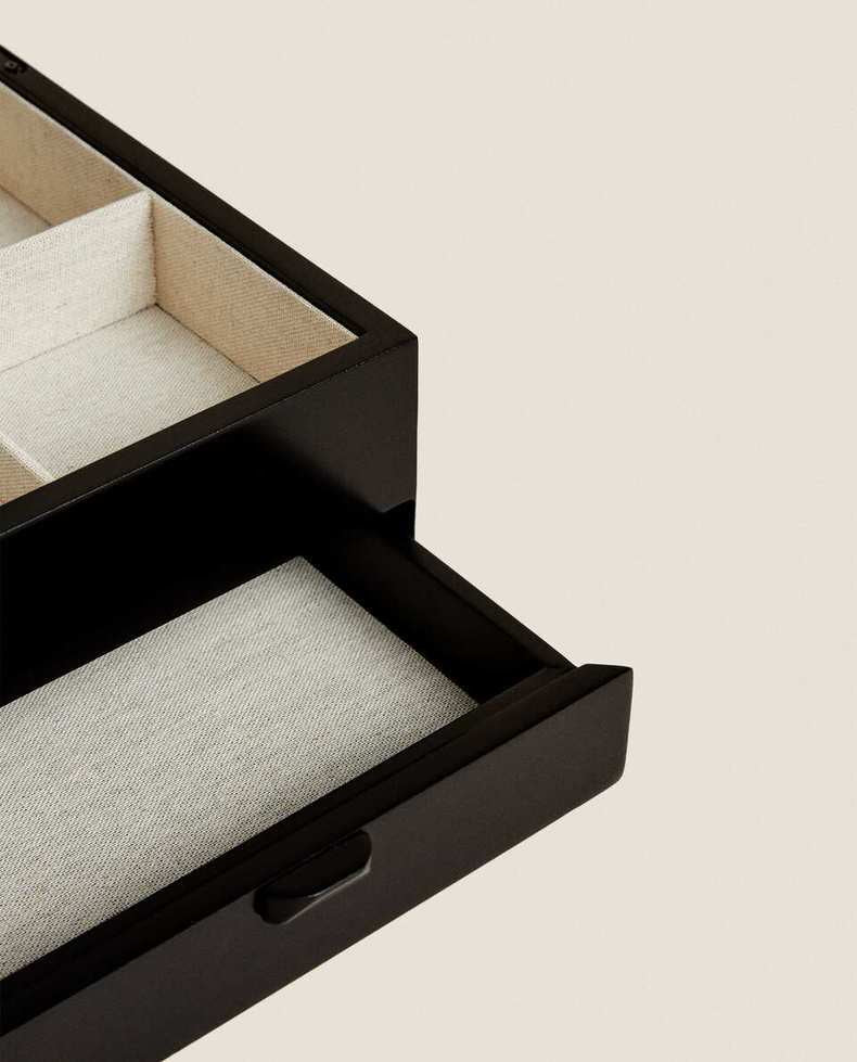 Porta Relogio Feminino Preto Elegance 7