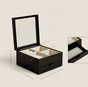 Porta Relogio Feminino Preto Elegance 8
