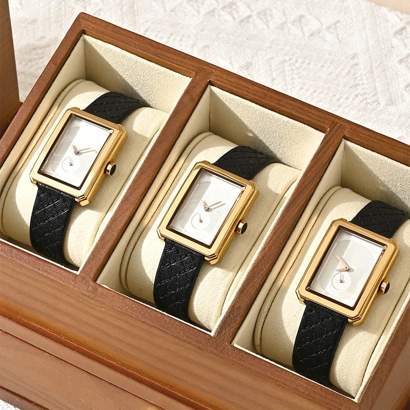 Porta Relogio e Joias Feminino em Madeira com Gaveta 5