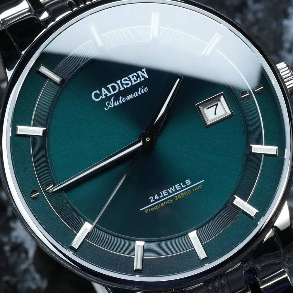 Relogio Automatico CADISEN C8175 Green 4