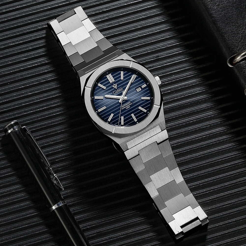Relogio Automatico CADISEN C8200 Blue 4