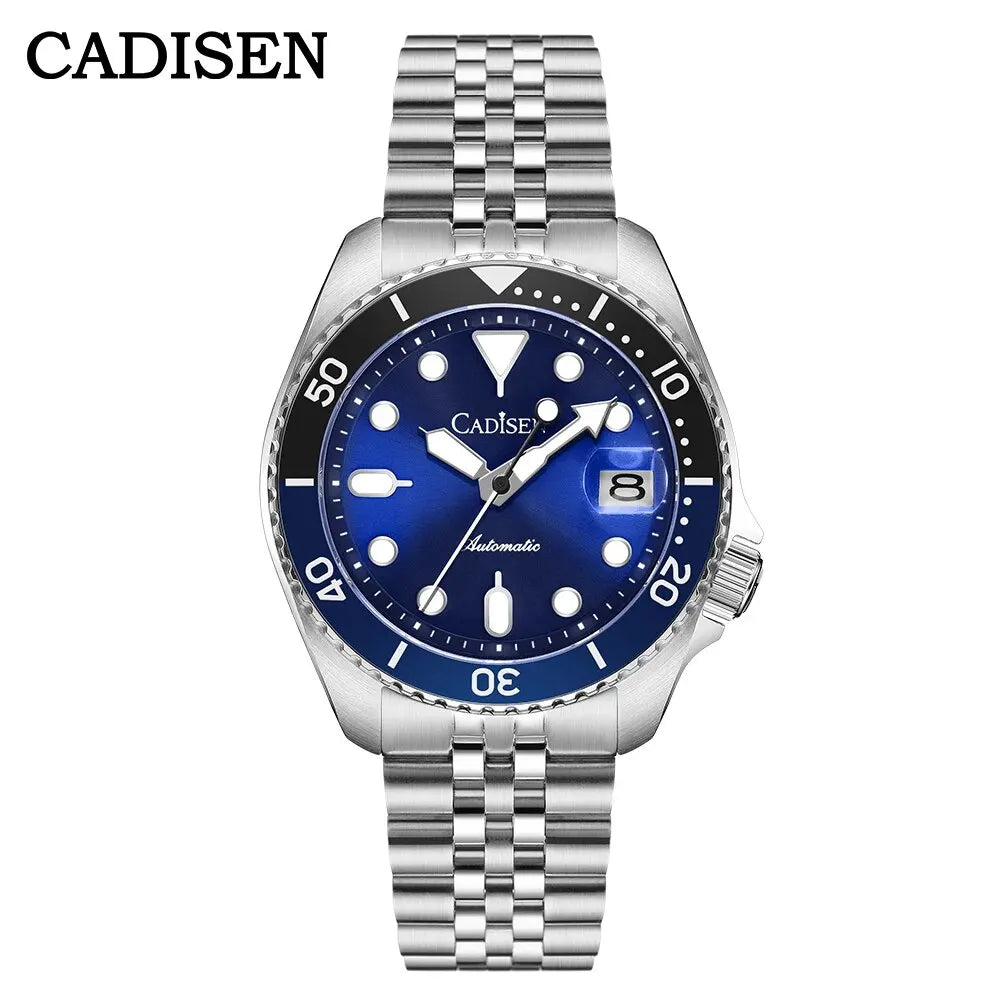 Relogio Automatico CADISEN C8220 Dive Watch Blue 1