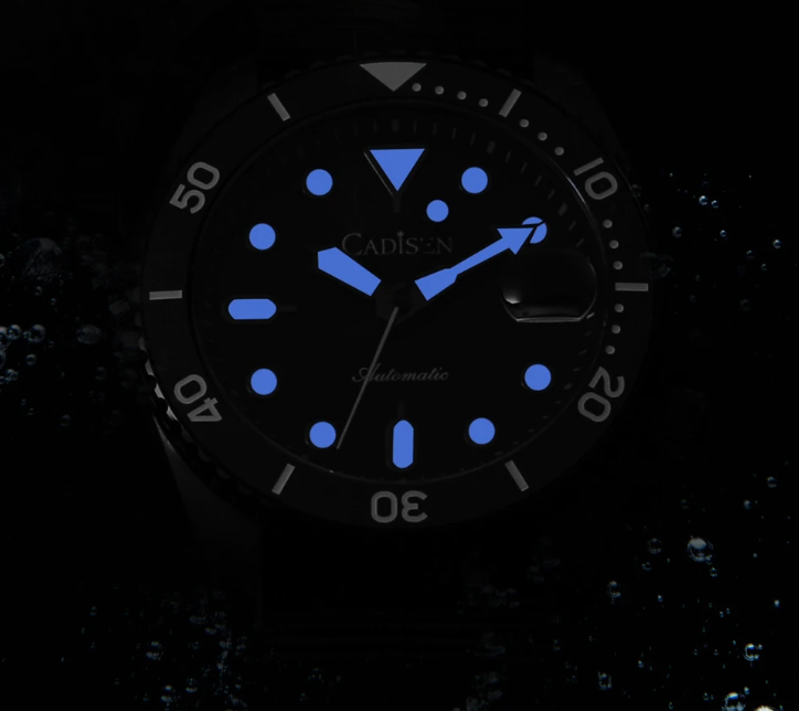 Relogio Automatico CADISEN C8220 Dive Watch Blue 4