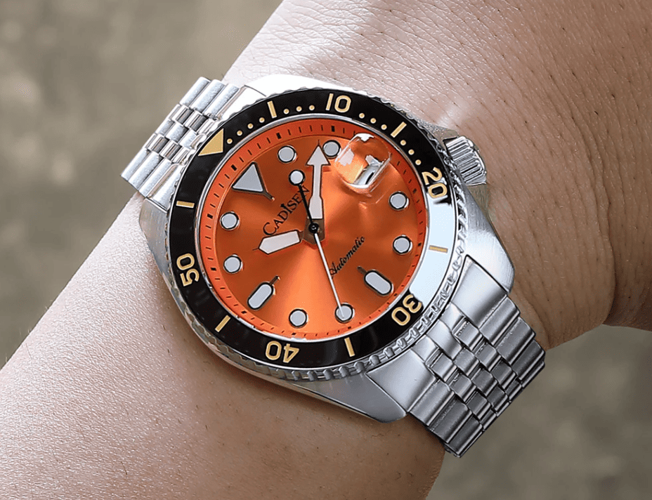 Relogio Automatico CADISEN C8220 Dive Watch Orange 2