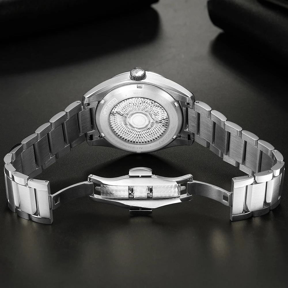 Relogio Automatico CADISEN C8227M Casual Green 5