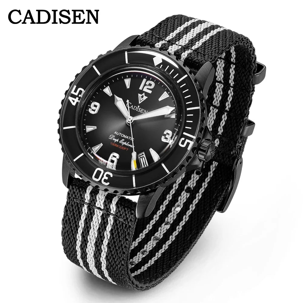 Relogio Automatico CADISEN Deep Explorer Black 1