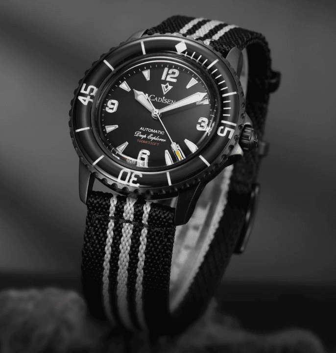 Relogio Automatico CADISEN Deep Explorer Black 3