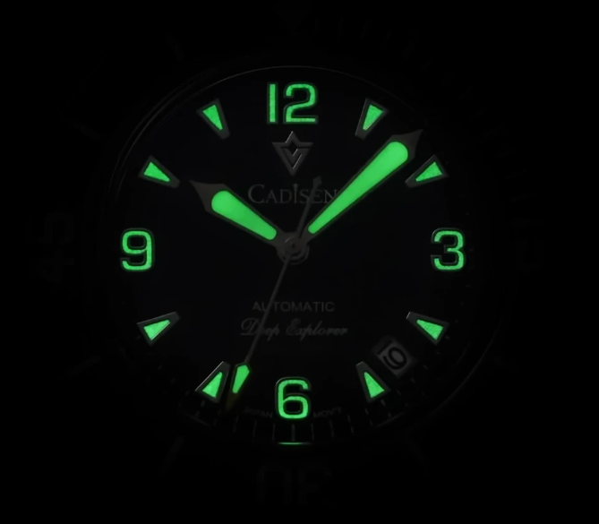 Relogio Automatico CADISEN Deep Explorer Black 5