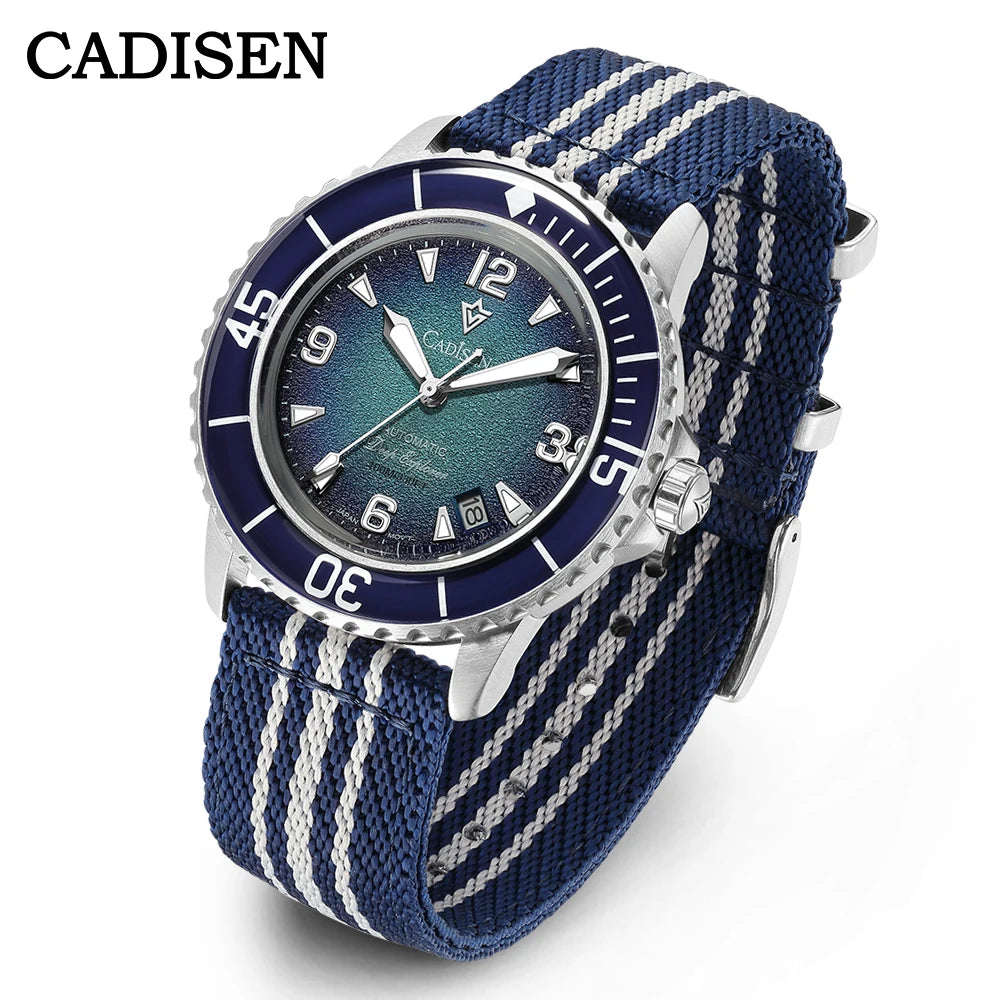 Relogio Automatico CADISEN Deep Explorer Blue 1
