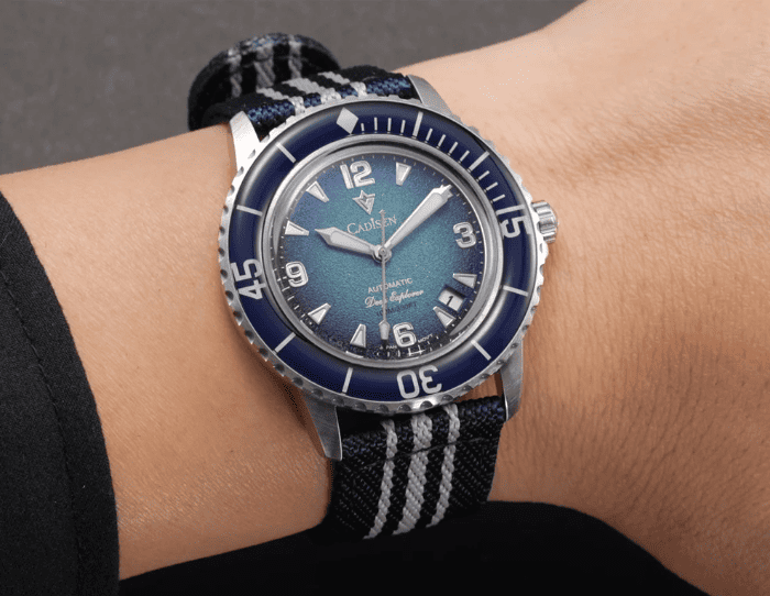 Relogio Automatico CADISEN Deep Explorer Blue 2