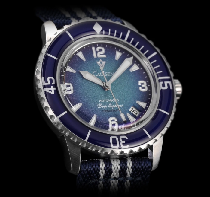 Relogio Automatico CADISEN Deep Explorer Blue 6