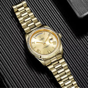 Relogio Automatico Maculino Gold Day-Date frente 3