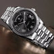 Relogio Automatico Maculino Silver Black Day-Date 3