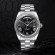 Relogio Automatico Maculino Silver Black Day-Date 5