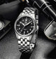 Relogio Automatico Masculino Flieger Silver Black Frente 2
