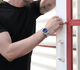 Relogio Automatico Masculino Flieger Silver Blue no pulso
