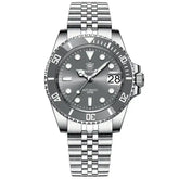 Relogio Automatico Masculino Silver Gray Submariner 1