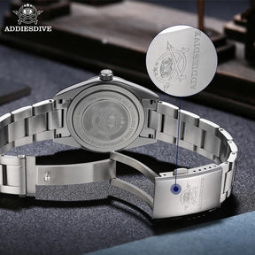 Relogio Cronografo ADDIESDIVE 36mm Quartz Branco 5