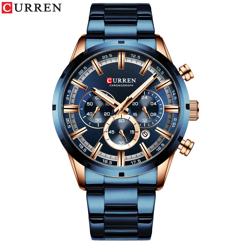 Relogio Cronografo CURREN 8355 Blue 1