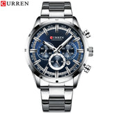 Relogio Cronografo CURREN 8355 Silver 1