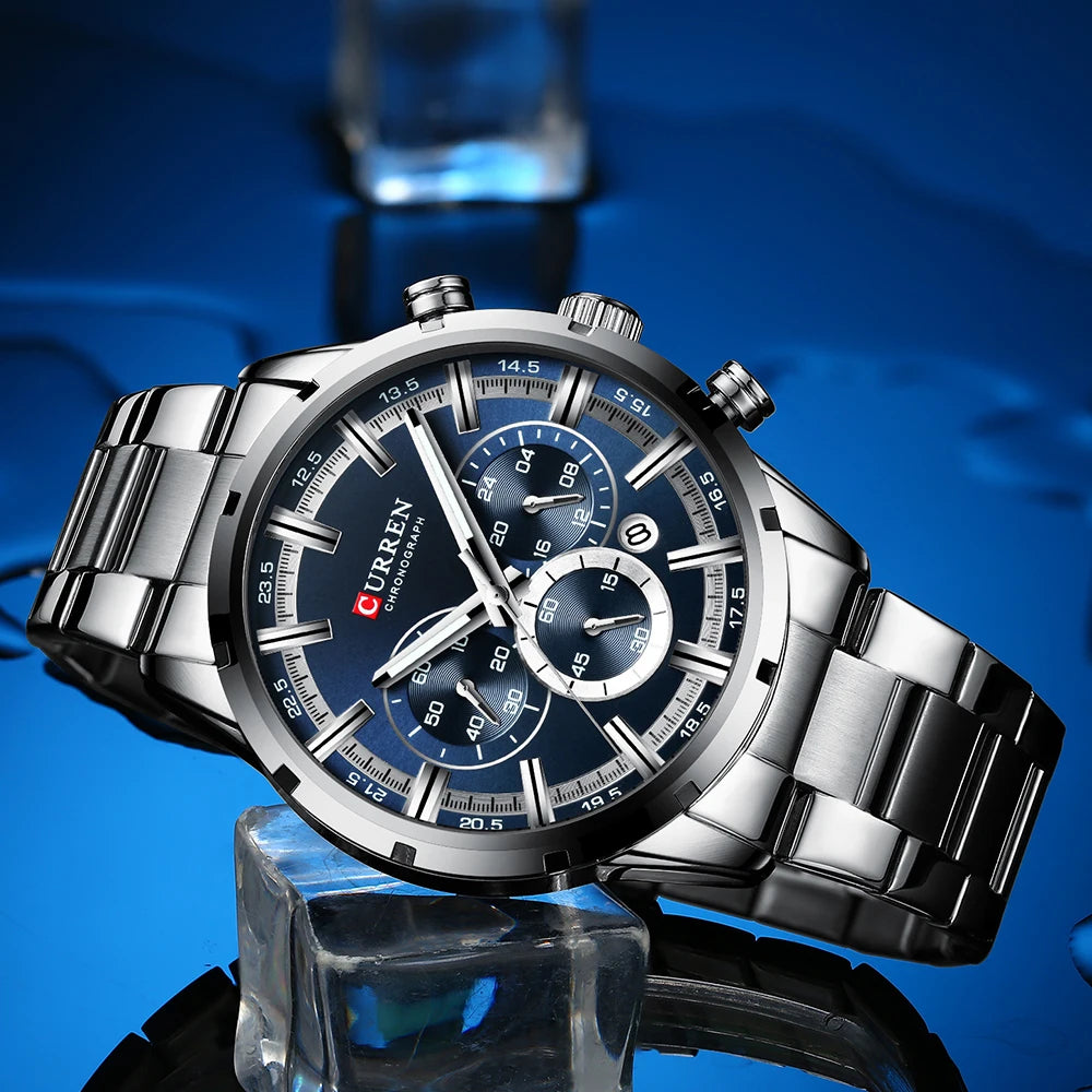 Relogio Cronografo CURREN 8355 Silver 3