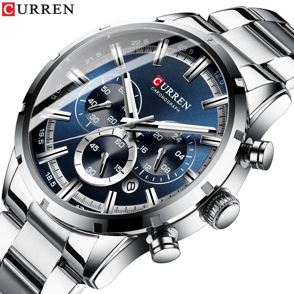 Relogio Cronografo CURREN 8355 Silver 4