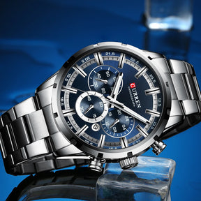 Relogio Cronografo CURREN 8355 Silver 5
