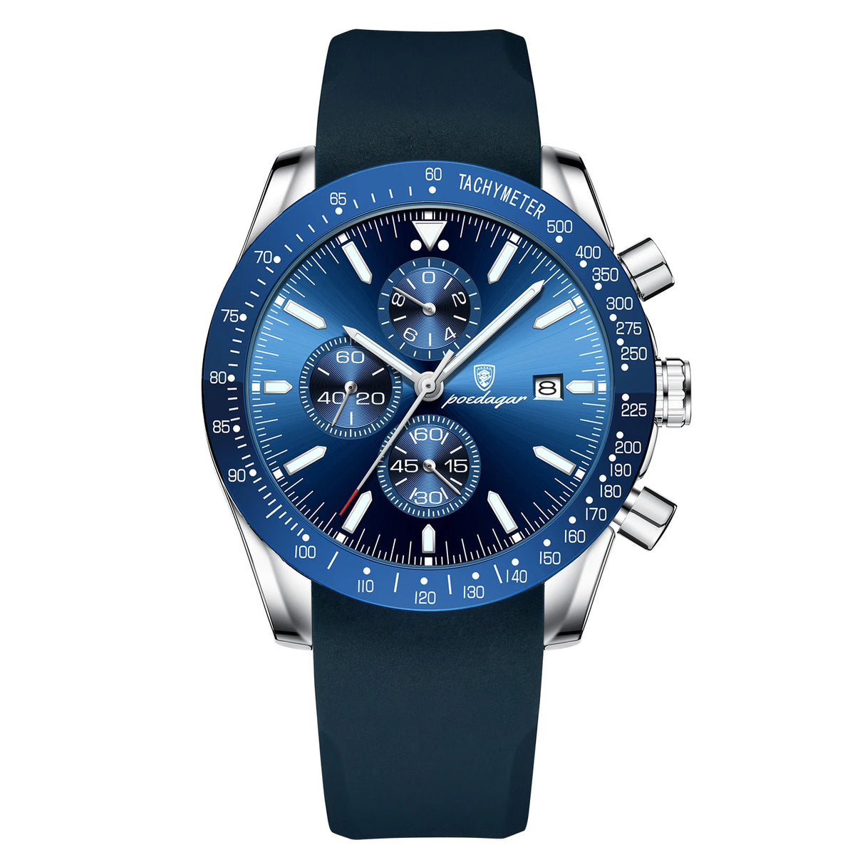 Relogio Cronógrafo POEDAGAR Chrono Leather 1